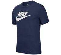 Nike Herren NSW Icon Futura T-Shirt, Midnight Navy/White, XL EU