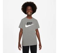 Nike Kinder T-Shirt NSW Tee Futura HBR FZ5178-063 Dunkelgrau Meliert Größe L (147-158 cm)