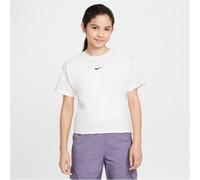 Nike - Girl's NSW Tee Boxy Essential LBR - Funktionsshirt, Gr. 122-128 XS, weiß (White)