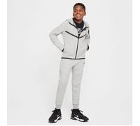 Nike Kinder Tch Fz - Pd Jacke, Dk Grey Heather/Dk Grey Heathe, 134-146