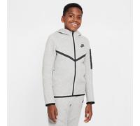 NIKE Sportswear Tech Fleece Kapuzenjacke Jungen 063 - dk grey heather/black/black XS (122-128 cm)