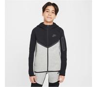 NIKE Sportswear Tech Fleece Kapuzenjacke Jungen 064 - dk grey heather/black/black/black XS (122-128 cm)