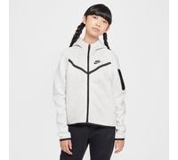 NIKE Sportswear Tech Fleece Kapuzenjacke Mädchen 013 - light grey/htr/black/black XL (156-166 cm)