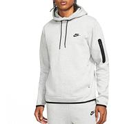 Nike Sportswear Tech Fleece-Pullover, Herren-Kapuzenpullover, Größe XXL, Dunkelgrau meliert/Schwarz, Dunkelgrau meliert/Schwarz, XX-Large