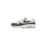 NIKE Sportswear - Turnschuhe AIR MAX 1 aus Leder, porzellanweiße-blau avio (6.5)