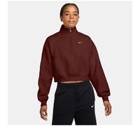 Nike Stdo MW OS Crop QZ Damen T-Shirt, rot, Gr. S