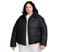 Nike - Steppjacke für Damen, mit Kapuze (Schwarz/Weiß)