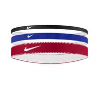 Nike - Stirnband, Flex, Klassisch (3er-Pack) (Game Royal/Universitäts-Rot/Weiß) Einheitsgröße