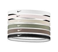 Nike - Stirnband, Flex, Klassisch (6er-Pack) (Weiß/Schwarz/Braun) Einheitsgröße