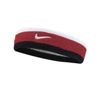 Nike Stirnband Swoosh Headband 118 Frottee (70% Baumwolle) Weiß/University Red/Schwarz