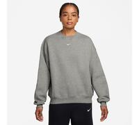 NIKE Studio Fleece Crew Neck Sweatshirt Damen 063 - dk grey heather/sail XS