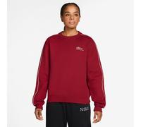 NIKE Studio Fleece Crew Neck Sweatshirt Damen 608 - tough red/sail S