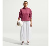 NIKE Studio Fleece Hoodie Damen 654 - pink smoke/sail XL