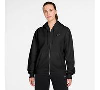 Nike - Women's Studio Fleece MW Std Full Zip Hoody - Hoodie, Gr. S, schwarz (TotalBlack/Sail)