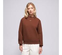 Sweatshirt NIKE SPORTSWEAR "W NK STDO FLC MW STD CREW", Damen, Gr. XS, cacao wow, sail, angeraute Sweatware, Obermaterial: 80% Baumwolle, 20% Polyester, normal, Rundhals, angesetztes Bündchen, Sweatsh
