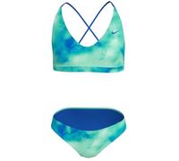 Nike Swim Aquatic AWE Lace Up Bikini Set Bleached Turq