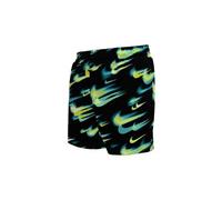Badeshorts NIKE "4" VOLLEY SHORT", Herren, Gr. M, N-Gr, bunt (volt), Web, Obermaterial: 100% Polyester, Badehosen Badeshorts, mit integrierter Mesh-Innenhose, mit seitlichen Taschen (24800746-M) volt