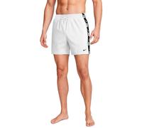 Nike Swim Breaker Logo Tape 5Inch Volley Badeshorts weiß - XL