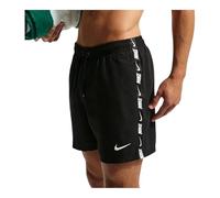Nike Swim Breaker Logo Tape 5Inch Volley Badehose schwarz - L