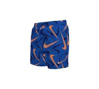 nike swim breaker pebble aop 4 badeshorts blau orange fur jungen L