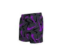 nike swim breaker pebble aop 4 badeshorts schwarz lila fur jungen L