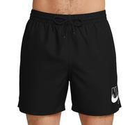 Badeshorts NIKE "5" VOLLEY SHORT", Herren, Gr. L, N-Gr, schwarz, Web, Obermaterial: 100% Polyester, Badehosen Badeshorts, mit integrierter Mesh-Innenhose, mit seitlichen Taschen (31529920-L) schwarz