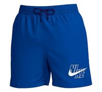 Badeshorts NIKE "5" VOLLEY SHORT", Herren, Gr. XL, N-Gr, game royal, Web, Obermaterial: 100% Polyester, Badehosen Badeshorts, mit integrierter Mesh-Innenhose, mit seitlichen Taschen (32404819-XL) game