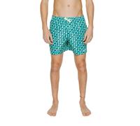 Nike Swim Herren Badeshorts Grün Geometrisch - Größe: XS