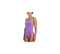 nike swim hydrastrong logo graphic adjustable t back badeanzug fur damen violett 38 FR