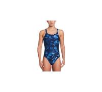 Nike Swim Hydrastrong Multi Print Fastback Swimsuit Blau 30 Frau