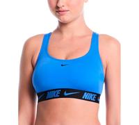 Nike Swim Logo Tape Racerback Bikini Top Blau M Frau