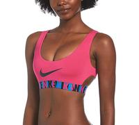 Nike Swim Logo Tape Scoop Neck Bikini Oberteil Damen pink
