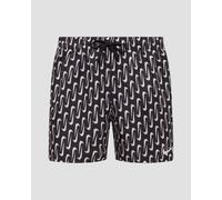 Nike Badeshorts für Herren mit All Over Logo NESSE520, Schwarz/Weiß, X-Large