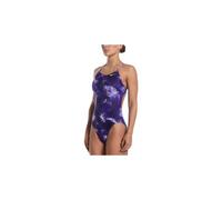 nike swim team olympics print cutout badeanzug fur damen violett 40 FR
