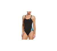 nike swin racerback damen badeanzug schwarz
