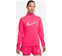 Nike Swoosh 1/2-Zip Midlayer Damen Sweatshirt, pink, Gr. L