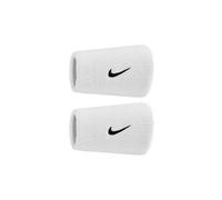 nike swoosh classic frottee armband breit x2 weis Single