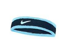 Frottee Stirnband Nike Swoosh Headband - aquarius blue/college navy/pale ivory - Blau