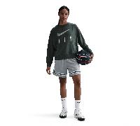 Nike Swoosh Fly Women's Dri-FIT French Terry Crew-Neck Basketball Sweatshirt Vintage Green/Jade Horizon/White - XS