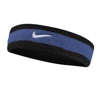 Nike Frottee-Stirnband Swoosh Headband – schwarz/star blue/weiß – Einheitsgröße