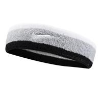 Nike Swoosh Headbands in der Farbe lt Smoke Grey/Black/White, Maße: ONE Size, N.000.1544.016.OS