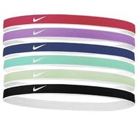 Nike Swoosh Sport Headbands 6 PK Tipped 6er Pack in der Farbe lt Fusion red/Rush Fuchsia/White, Maße: ONE Size, N.100.2021.635.OS
