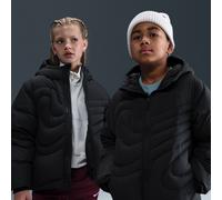 Nike Swoosh Therma-FIT weite Daunen-Puffer-Jacke (ältere Kinder) - Schwarz XS IH0232-010