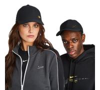 Nike Club Metalic Swoosh Kappe Schwarz, Damen, Größe: M