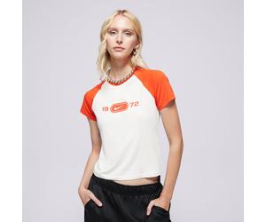 NIKE T-SHIRT W NSW NK CHLL KNT TEE RGLN Cremefarben Damen