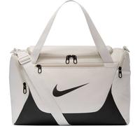 Sporttasche NIKE "NK BRSLA XS DUFF - X", light bone, schwarz, schwarz, Obermaterial: 100% Polyester, Taschen Sporttasche, für Erwachsene, mit belüftetem Seitenfach, mit beschichtetem Boden (41942831-0