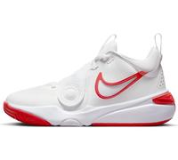 Nike Team Hustle D 11 Basketballschuh, Summit White/Track Red-White, 35.5 EU