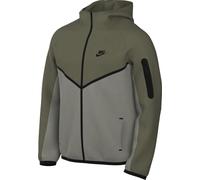 Nike Herren-Sweatshirt mit Kapuze und Reißverschluss Tech Fleece Grün Größe XL Code HV0949-222, Grün/Schwarz, XL