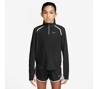 NIKE Tempo Dri-FIT 1/2-Zip Langarmshirt Mädchen 010 - black/white/reflective silv L (146-156 cm)