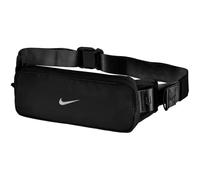 Nike Tempo Waistpack Laufgürtel Running Bauchtasche Jogging Gürtel für Smartphone Schlüssel Training Fitness, Black/Black/Silver, One Size